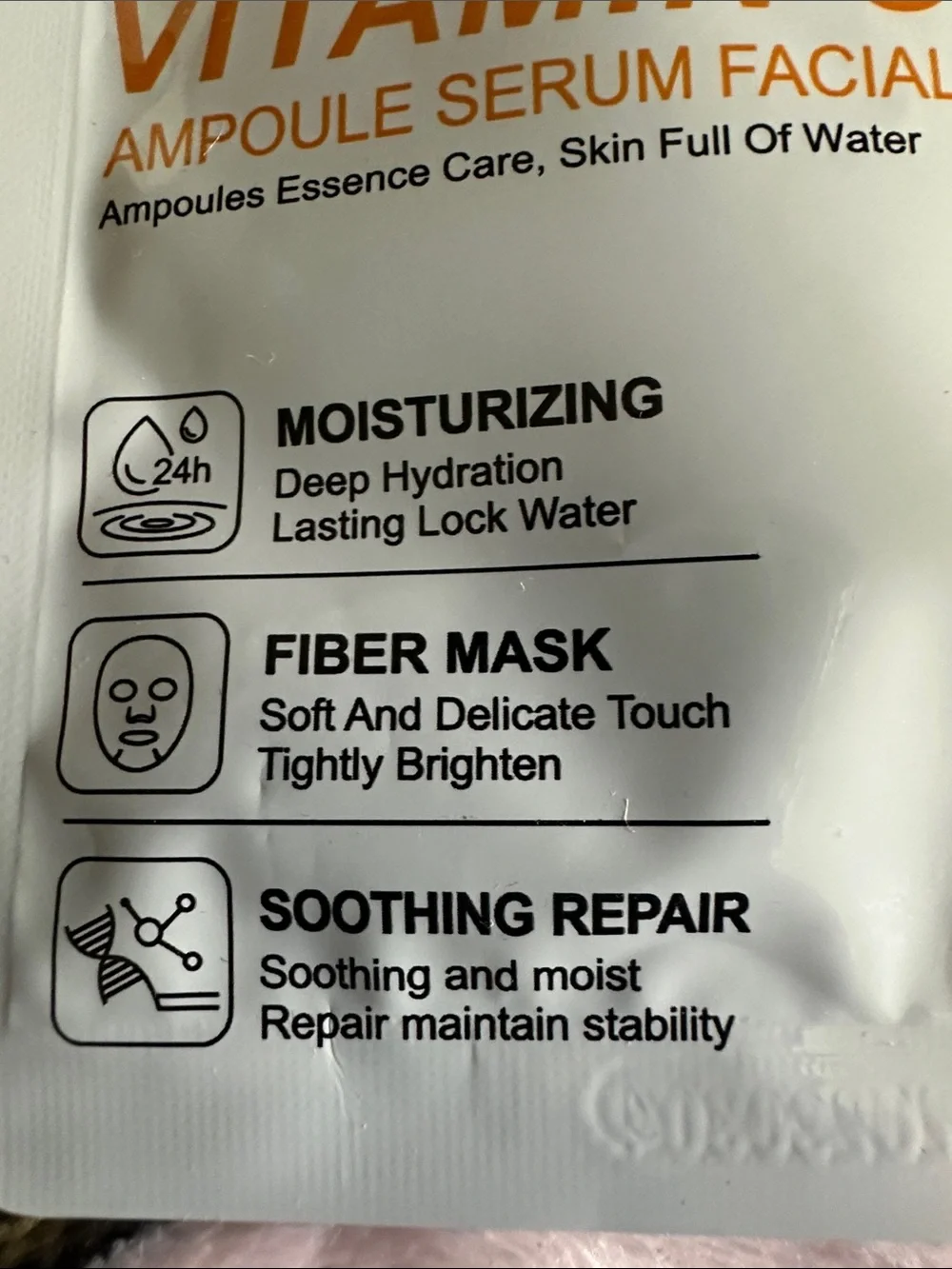 Vitamin C Ampoule Serum Facial Mask SADOER YOU GET FIVE